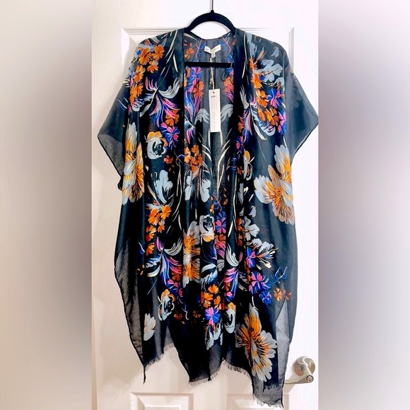 Floral Kimono Cover-Up NWT M - Picture 1 of 6